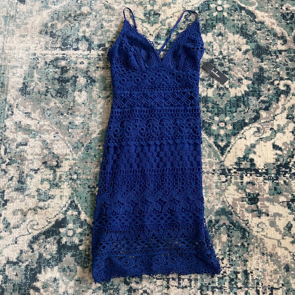 NWT Lulus Navy Blue Knit Dress